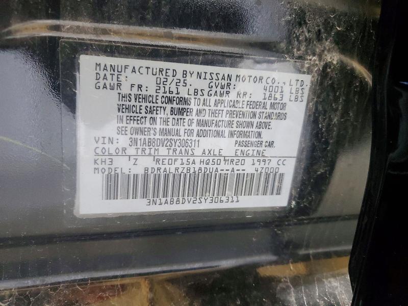 59607296 :رقم المزاد ، 3N1AB8DV2SY306311 vin ، 2025 Nissan Sentra مزاد بيع