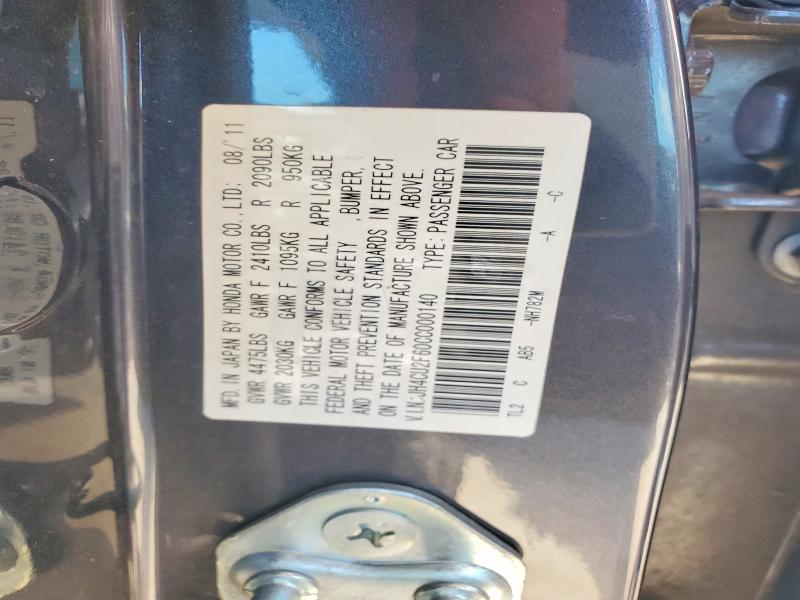 Aukcja sprzedaży 2012 Acura Tsx, vin: JH4CU2F60CC000140, numer aukcji: 55389346