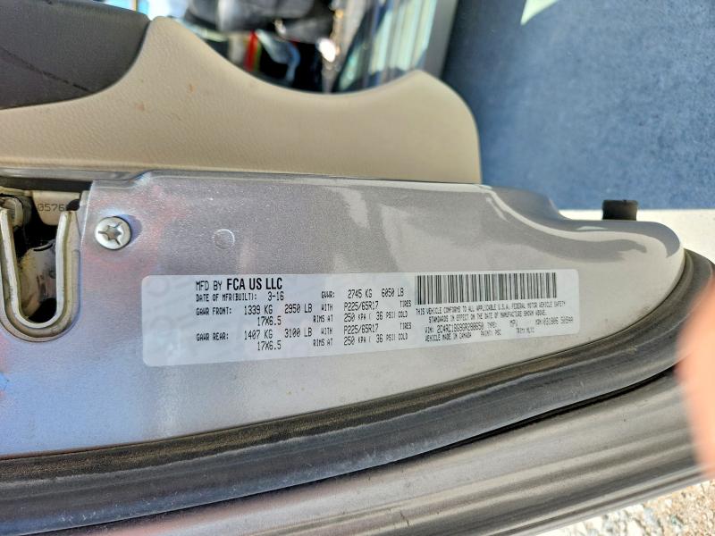 Aukcja sprzedaży 2016 Chrysler Town & Country, vin: 2C4RC1BG9GR288650, numer aukcji: 56998846
