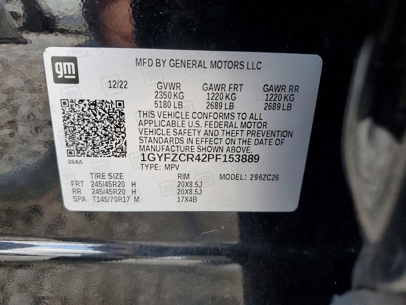 Aukcja sprzedaży 2023 Cadillac Xt4, vin: 1GYFZCR42PF153889, numer aukcji: 56191656