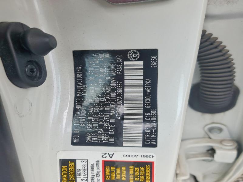 Auction sale of the 2010 Toyota Avalon, vin: 4T1BK3DB7AU360887, lot number: 59369806