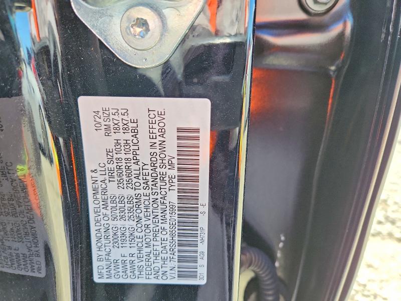 56895006 :رقم المزاد ، 7FARS5H85SE015997 vin ، 2025 Honda Cr-v مزاد بيع