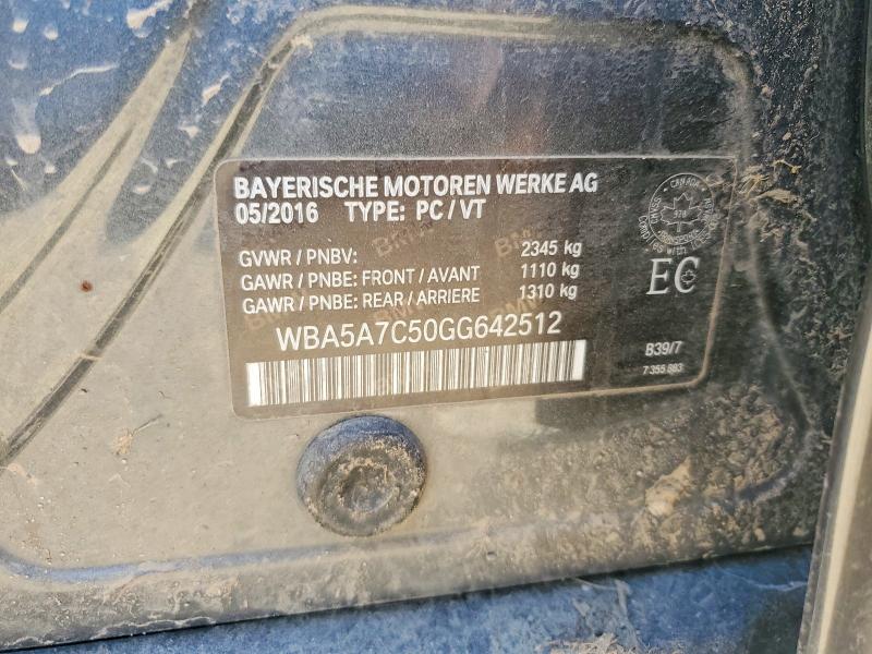 Продажа на аукционе авто 2016 Bmw 528, vin: WBA5A7C50GG642512, номер лота: 52844786