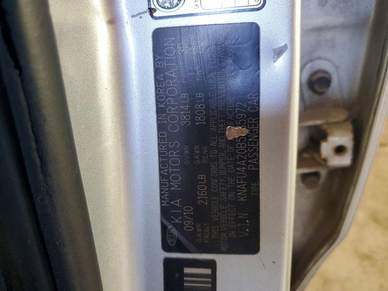 2011 Kia Forte მანქანა იყიდება აუქციონზე, vin: KNAFU4A20B5885972, აუქციონის ნომერი: 56902716