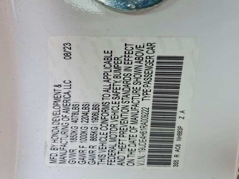 Продажа на аукционе авто 2024 Acura Integra, vin: 19UDE4H61RA009222, номер лота: 56966806