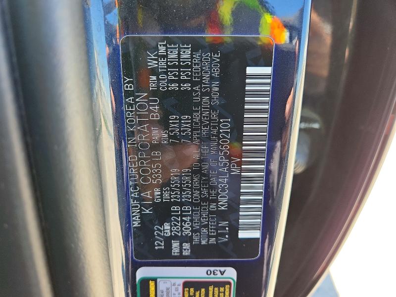 Aukcja sprzedaży 2023 Kia Ev6, vin: KNDC34LA5P5602101, numer aukcji: 55600536