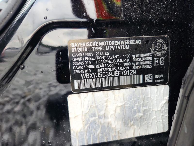 Aukcja sprzedaży 2018 Bmw X2, vin: WBXYJ5C39JEF79129, numer aukcji: 56513536