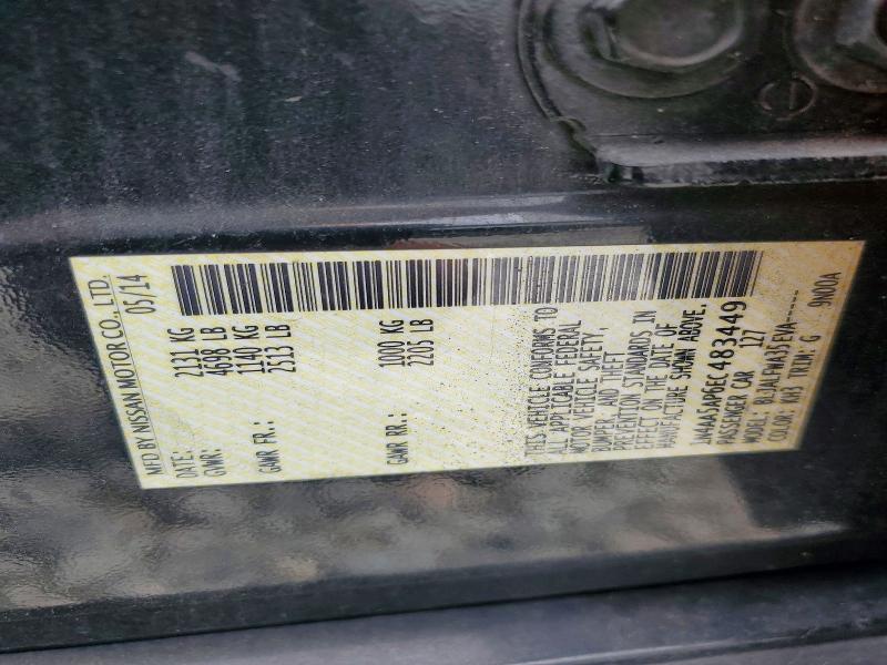 55421686 :رقم المزاد ، 1N4AA5AP6EC483449 vin ، 2014 Nissan Maxima مزاد بيع