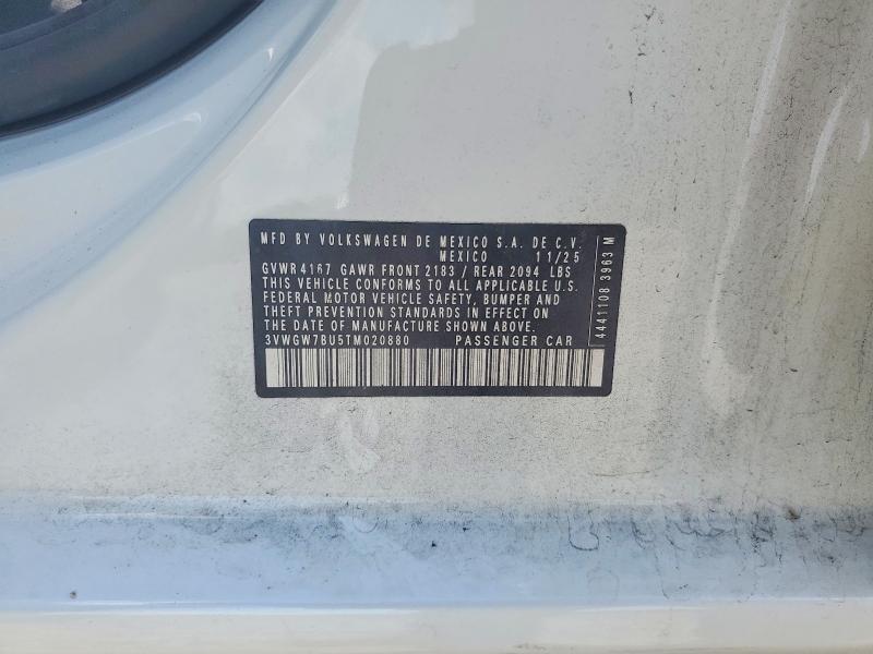 56866616 :رقم المزاد ، 3VWGW7BU5TM020880 vin ، 2026 Volkswagen Jetta مزاد بيع
