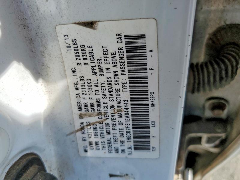 Aukcja sprzedaży 2014 Honda Accord, vin: 1HGCR2F81EA044443, numer aukcji: 58111096