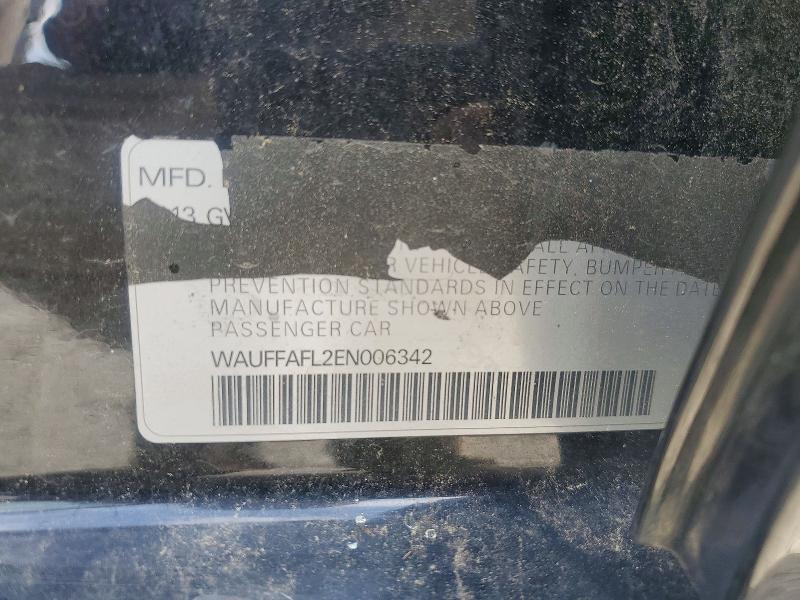 2014 Audi A4 მანქანა იყიდება აუქციონზე, vin: WAUFFAFL2EN006342, აუქციონის ნომერი: 59311456