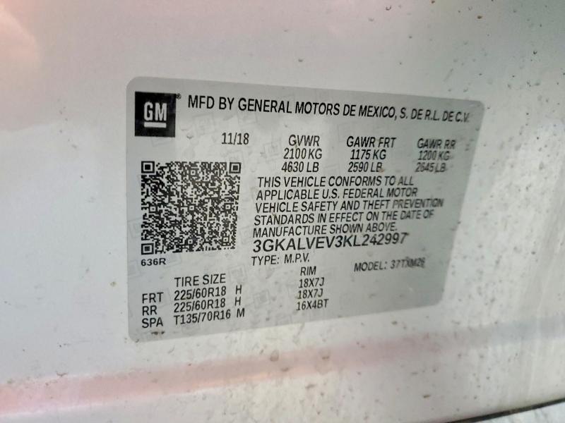 Продажа на аукционе авто 2019 Gmc Terrain, vin: 3GKALVEV3KL242997, номер лота: 57264106