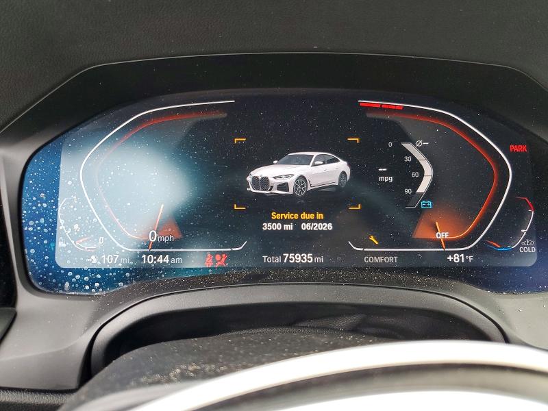 Aukcja sprzedaży 2022 Bmw 430i, vin: WBA63AV03NFM02631, numer aukcji: 56256196
