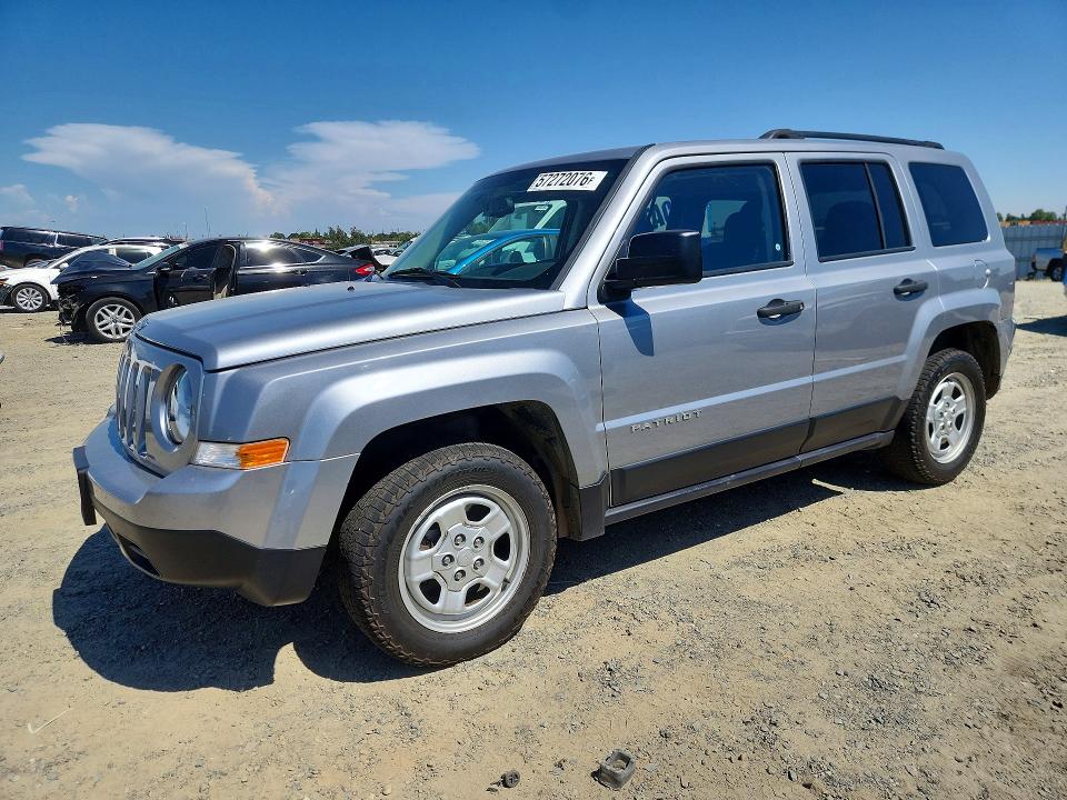 57272076 :رقم المزاد ، 1C4NJPBA2HD207642 vin ، 2017 Jeep Patriot مزاد بيع