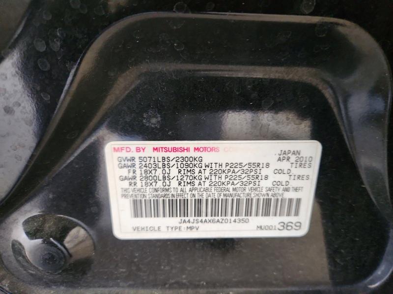 Aukcja sprzedaży 2010 Mitsubishi Outlander, vin: JA4JS4AX6AZ014350, numer aukcji: 58497226