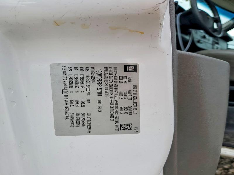 2015 Chevrolet Express G2500 მანქანა იყიდება აუქციონზე, vin: 1GCWGFCF8F1237704, აუქციონის ნომერი: 58781986