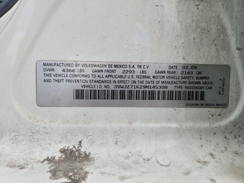 Продажа на аукционе авто 2009 Volkswagen Jetta, vin: 3VWJZ71K29M145308, номер лота: 56694856