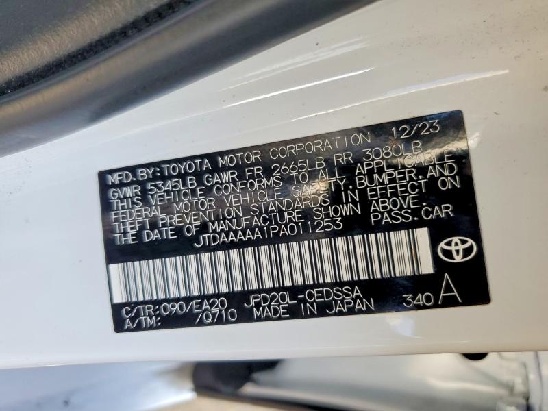 Продажа на аукционе авто 2023 Toyota Mirai, vin: JTDAAAAA1PA011253, номер лота: 56696796