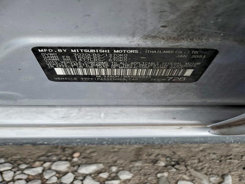 Продаж на аукціоні авто 2021 Mitsubishi Mirage, vin: ML32AUHJ3MH005844, номер лоту: 57531876