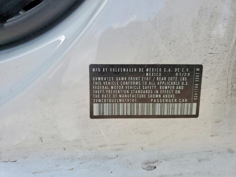 Продаж на аукціоні авто 2020 Volkswagen Jetta, vin: 3VWCB7BU2LM019101, номер лоту: 56744356