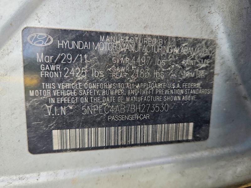 56094916 :رقم المزاد ، 5NPEC4AB7BH273530 vin ، 2011 Hyundai Sonata مزاد بيع