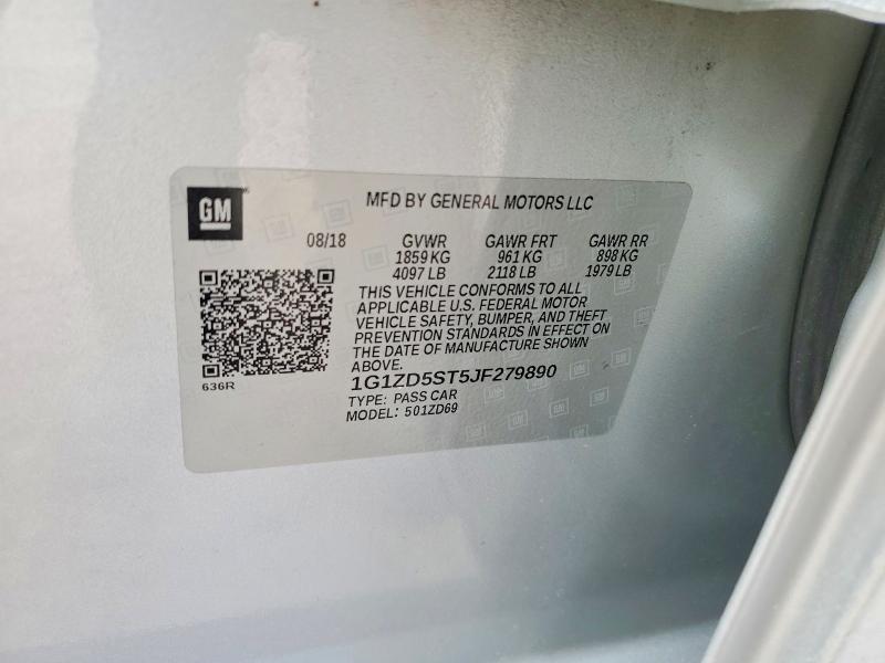 Продажа на аукционе авто 2018 Chevrolet Malibu, vin: 1G1ZD5ST5JF279890, номер лота: 57066056