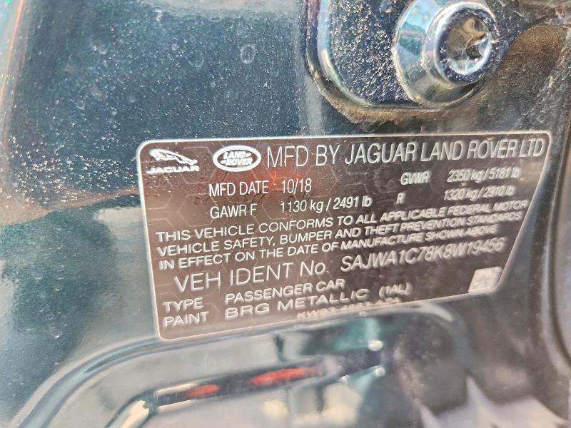 56633046 :رقم المزاد ، SAJWA1C78K8W19456 vin ، 2019 Jaguar Xj مزاد بيع