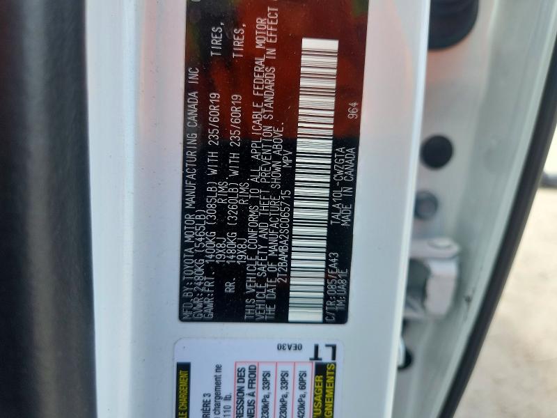 56544926 :رقم المزاد ، 2T2BAMBA2SC065715 vin ، 2025 Lexus Rx 350 مزاد بيع