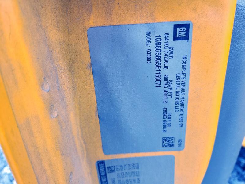 58963826 :رقم المزاد ، 1GB6G5BG5E1160071 vin ، 2014 Chev Bus مزاد بيع