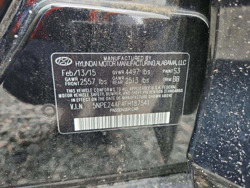 Продажа на аукционе авто 2015 Hyundai Sonata, vin: 5NPE24AF4FH187541, номер лота: 55599136