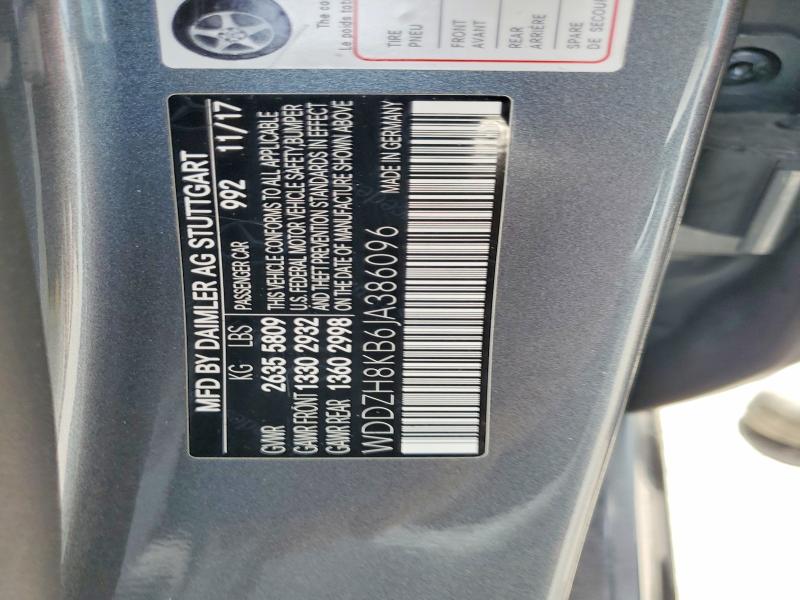 Продаж на аукціоні авто 2018 Mercedes-benz E, vin: WDDZH8KB6JA386096, номер лоту: 55823256