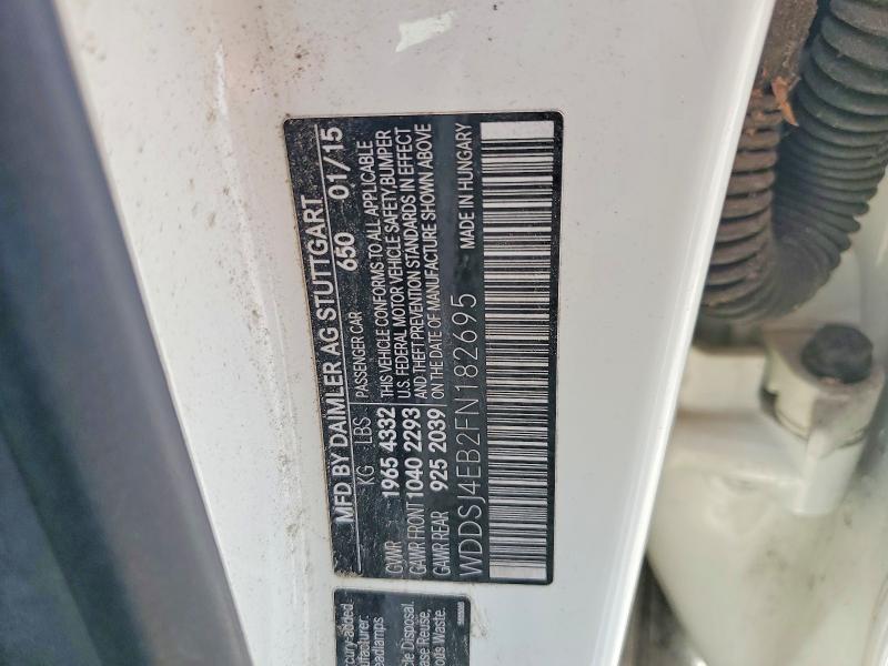 57260796 :رقم المزاد ، WDDSJ4EB2FN182695 vin ، 2015 Mercedes-benz Cla مزاد بيع