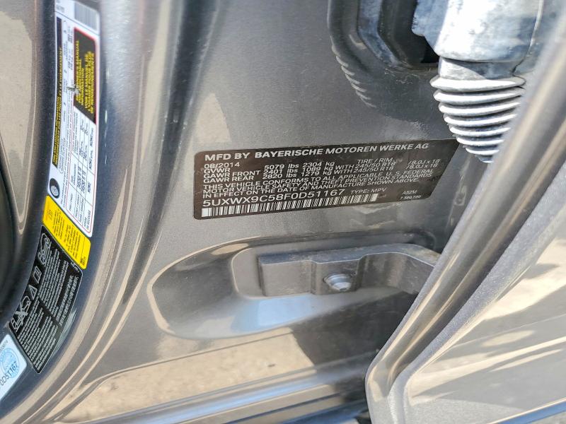 55721716 :رقم المزاد ، 5UXWX9C58F0D51167 vin ، 2015 Bmw X3 مزاد بيع