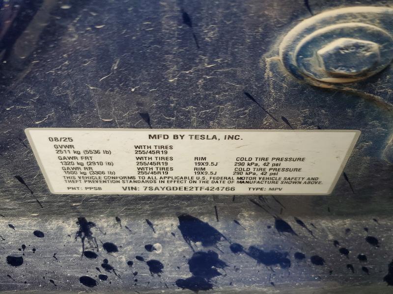 58561256 :رقم المزاد ، 7SAYGDEE2TF424766 vin ، 2026 Tesla Model Y مزاد بيع