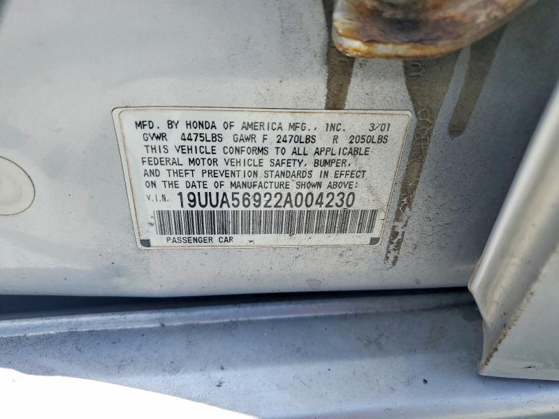 2002 Acura Tl მანქანა იყიდება აუქციონზე, vin: 19UUA56922A004230, აუქციონის ნომერი: 57672896