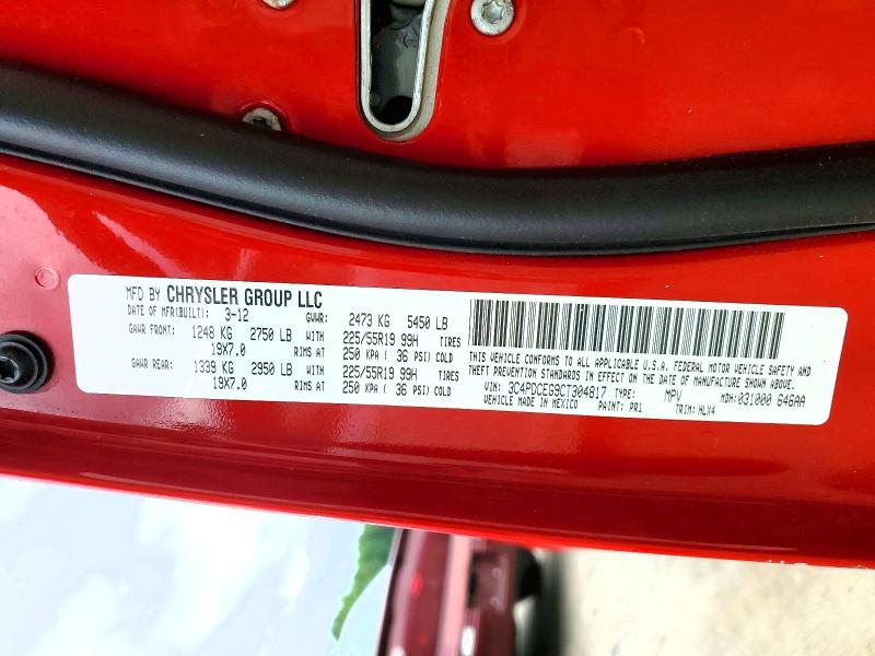 Продаж на аукціоні авто 2012 Dodge Journey, vin: 3C4PDCEG9CT304817, номер лоту: 53548916