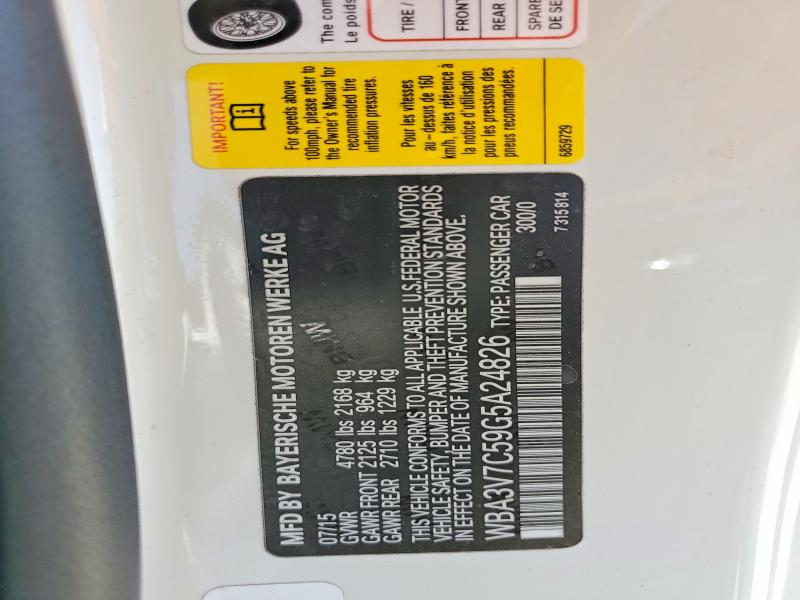 58140806 :رقم المزاد ، WBA3V7C59G5A24826 vin ، 2016 Bmw 428 مزاد بيع