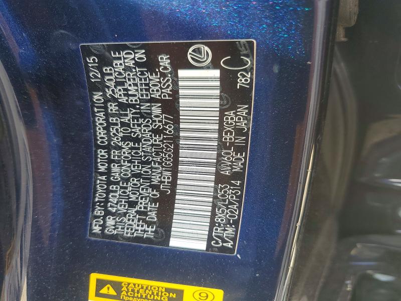 Продажа на аукционе авто 2016 Lexus Es, vin: JTHBW1GG5G2116677, номер лота: 56486196