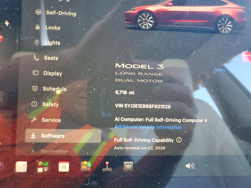 Aukcja sprzedaży 2025 Tesla Model 3, vin: 5YJ3E1EB6SF921528, numer aukcji: 56699296