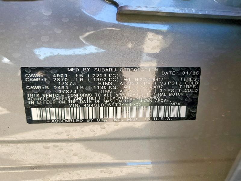 Продаж на аукціоні авто 2026 Subaru Forester, vin: 4S4SLDD69T3044003, номер лоту: 55506496
