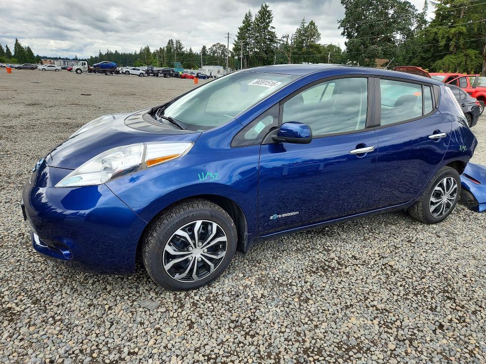 2016 Nissan Leaf მანქანა იყიდება აუქციონზე, vin: 1N4AZ0CP3GC300357, აუქციონის ნომერი: 56591516
