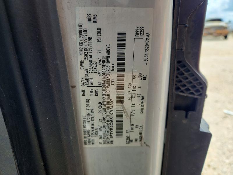 Aukcja sprzedaży 2018 Ford Transit, vin: 1FTYR2CM5JKB24807, numer aukcji: 57234416