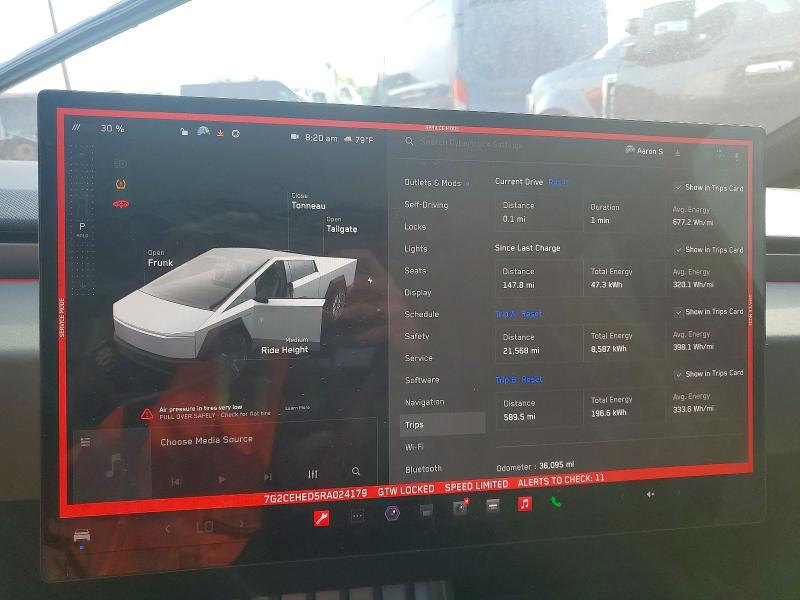 2024 Tesla Cybertruck მანქანა იყიდება აუქციონზე, vin: 7G2CEHED5RA024179, აუქციონის ნომერი: 56608336