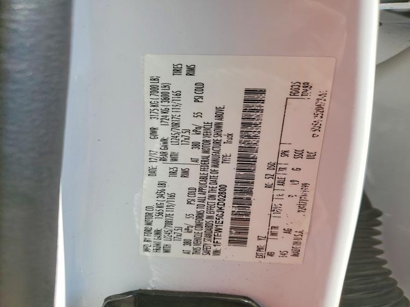57479396 :رقم المزاد ، 1FTEW1E50JKD02800 vin ، 2018 Ford F150 مزاد بيع