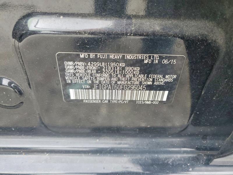 Aukcja sprzedaży 2015 Subaru Impreza, vin: JF1GPAT60FG296045, numer aukcji: 56281026