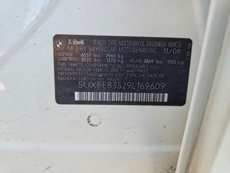 Продажа на аукционе авто 2009 Bmw X5, vin: 5UXFE83529L169609, номер лота: 58153606