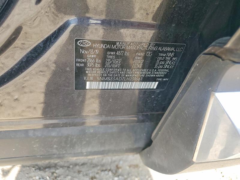 Продажа на аукционе авто 2020 Hyundai Santa Fe, vin: 5NMS33AD7LH201661, номер лота: 54705436