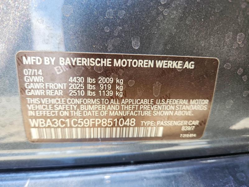 Aukcja sprzedaży 2015 Bmw 328, vin: WBA3C1C59FP851048, numer aukcji: 59222146