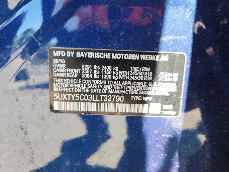 Продажа на аукционе авто 2020 Bmw X3, vin: 5UXTY5C03LLT32790, номер лота: 56716606