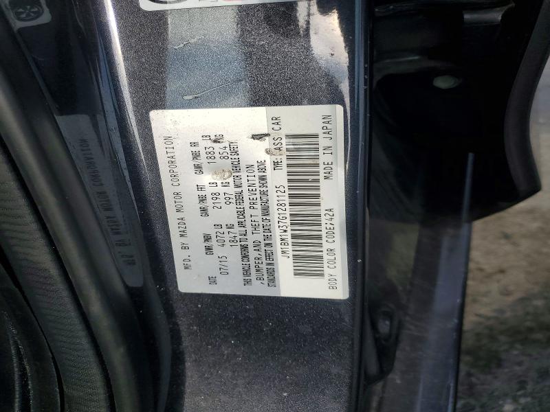 Продаж на аукціоні авто 2016 Mazda 3, vin: JM1BM1W37G1281125, номер лоту: 56819476